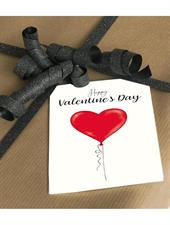 Mouse & Pen Kort - Happy Valentins Day (A7)